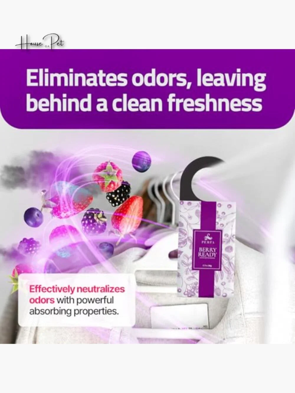 Berry Scented Closet Deodorizer 6-Pack | Long-Lasting Drawer Sachets